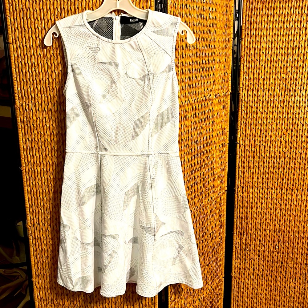 REVOLVE CUT 25 by Yigal Azrouel white/black shadow dot dress
